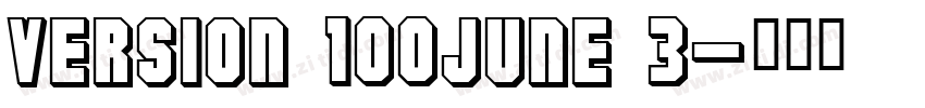 Version 100June 3字体转换